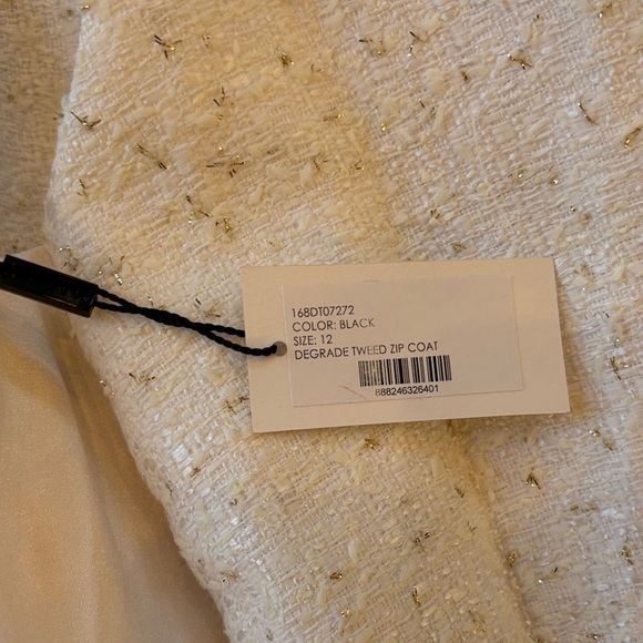 Milly White and Black Striped Jacket - Picture 2 of 6